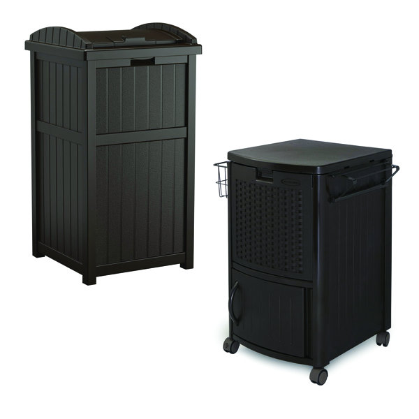 Suncast cooler station with hot sale cabinet